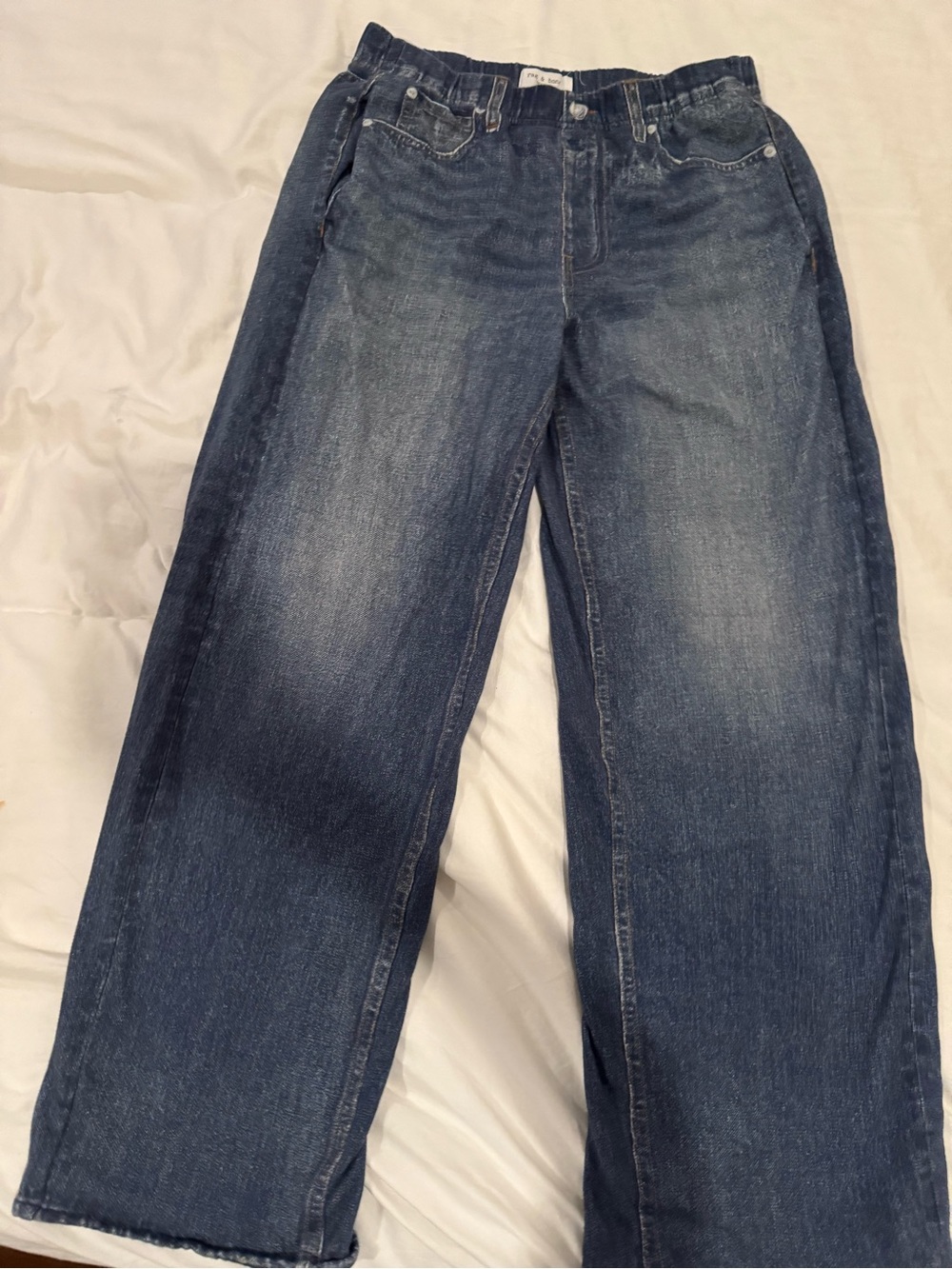 rag & bone Womens Sweatpants Relaxed Denim Jeans in Indigo (worn a few times)